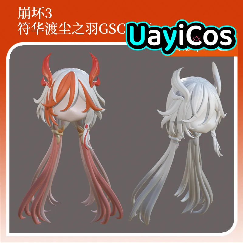 

Honkai Impact 3 Fu Hua Handmade OB11 OB22 GSC Hair Detachable Hair Shell Wig Faceplates BJD Doll Accessories Game Anime Figure
