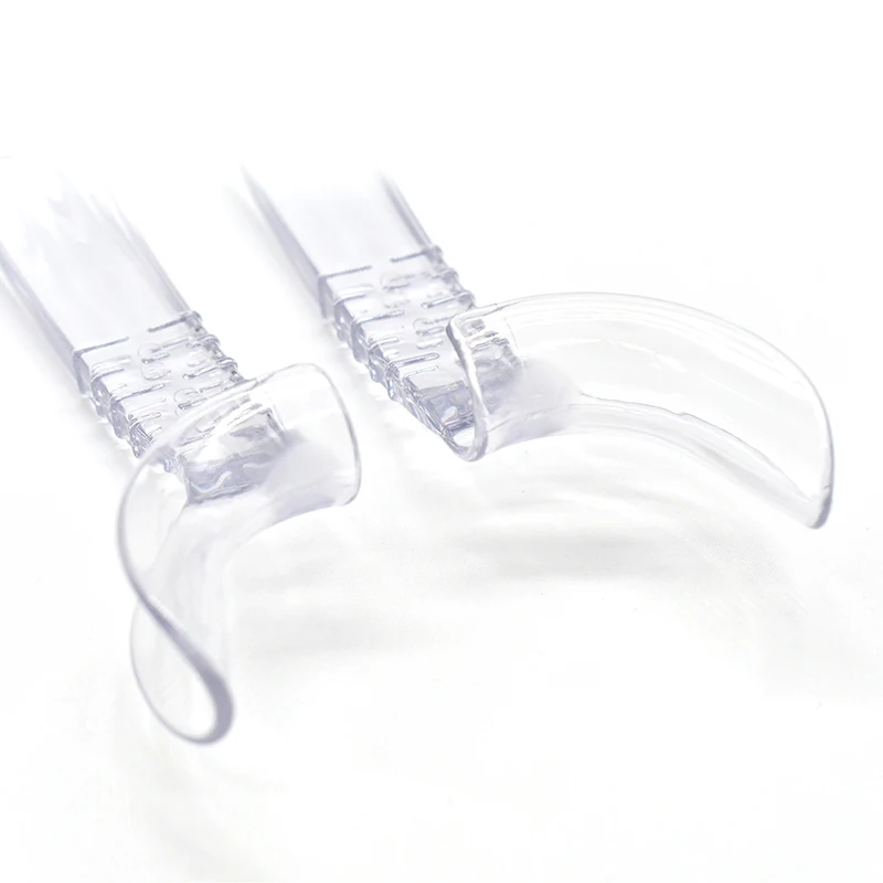Apribocca dentale in plastica da 2 pezzi divaricatore a metà labbro divaricatore per guance dispositivo di supporto intraorale sinistro e destro