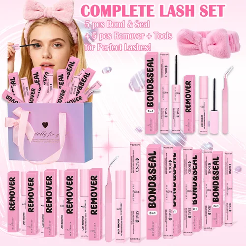 Imagen 1 del producto Removedor de pestañas resistente al agua, pegamento para racimo de pestañas, herramienta de maquillaje de pestañas