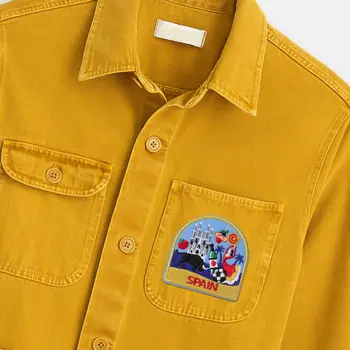 3 יחידות טלאי רקמה של אמנות כפרי אירופאית, טלאי דפוס מקסיקו-איטליה-ספרד, אפליקציית טלאי גיהוץ או תפירה לבגדים, חצאית, כובע, ג'ינס, אביזרים DIY, חובבי טיולים 10 best sales לתפור על טלאי - №5