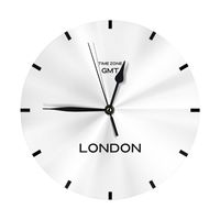 London GMT Time Zone World Wall Wall Clock Room Decoration Clock Must-have Ornament Round