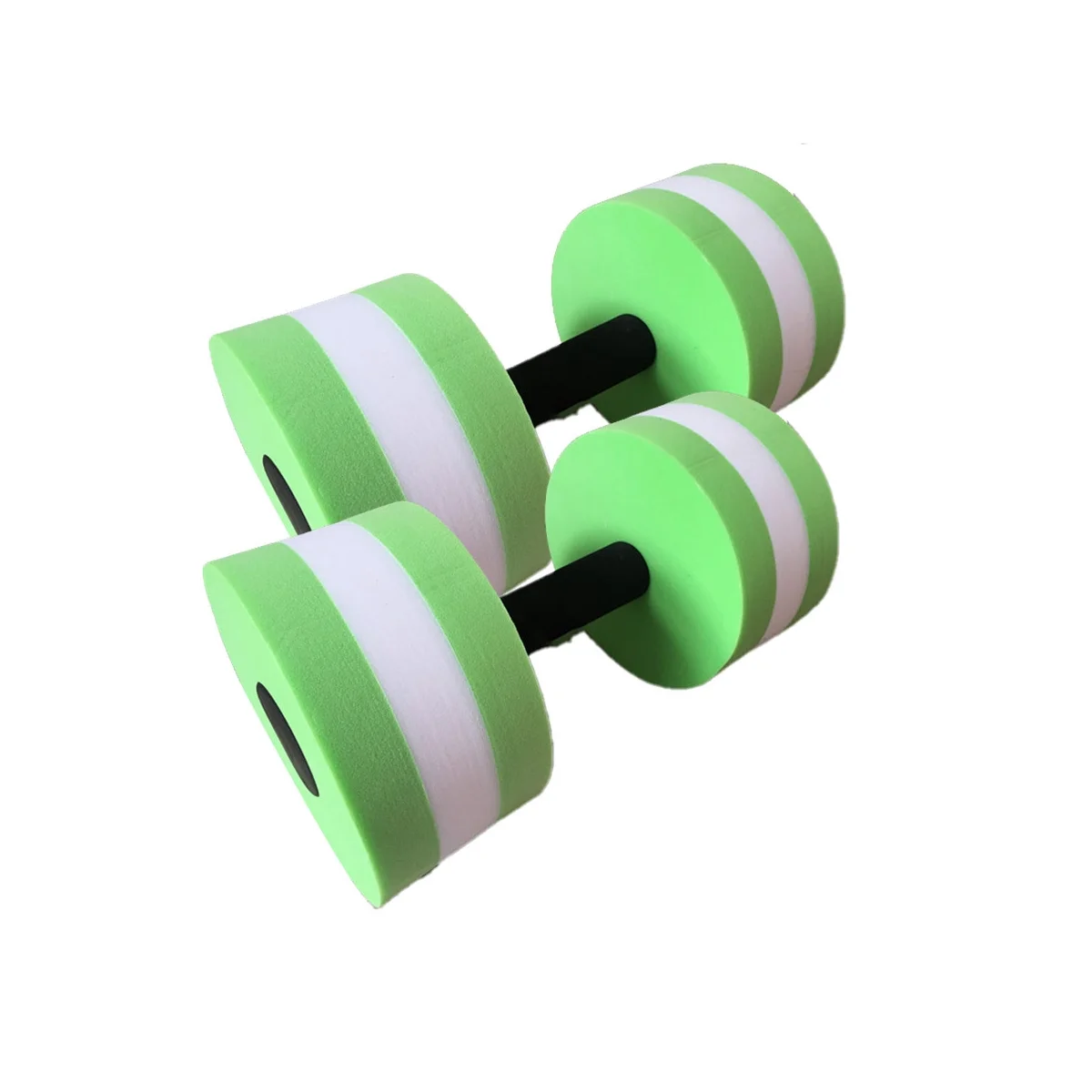 Water Floating Dumbbell Aerobic Exercise Water Dumbbell Swimming Equipment Water Yoga Fitness Dumbbell(Green)