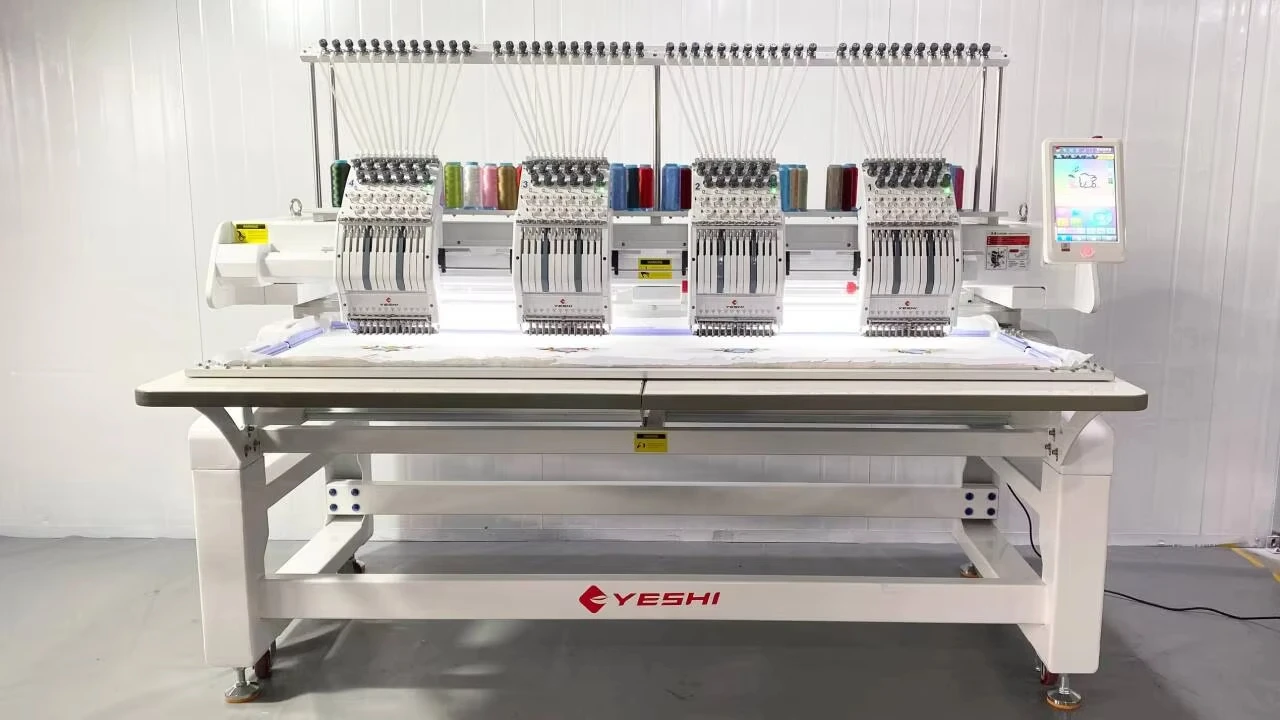 Yeshi Automatic Color Change Multifunctional Multi Needles 4 Heads Computerized Embroidery Machine Price