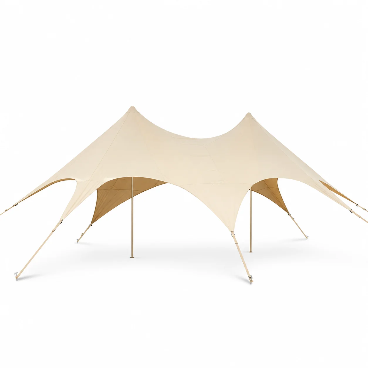 Waterproof 10-60 Person Outdoor Stretch Canopy Tent Large Shade Sail Party Wedding Event Star Tent for Camping Activities