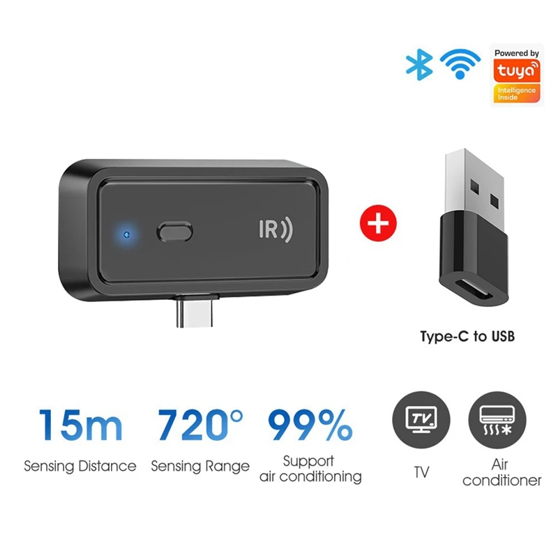 Tuya USB Wifi Smart IR Remote Control Smart Life APP Replace TV DVD AUD AC Universal Infrared Wireless Remote Control