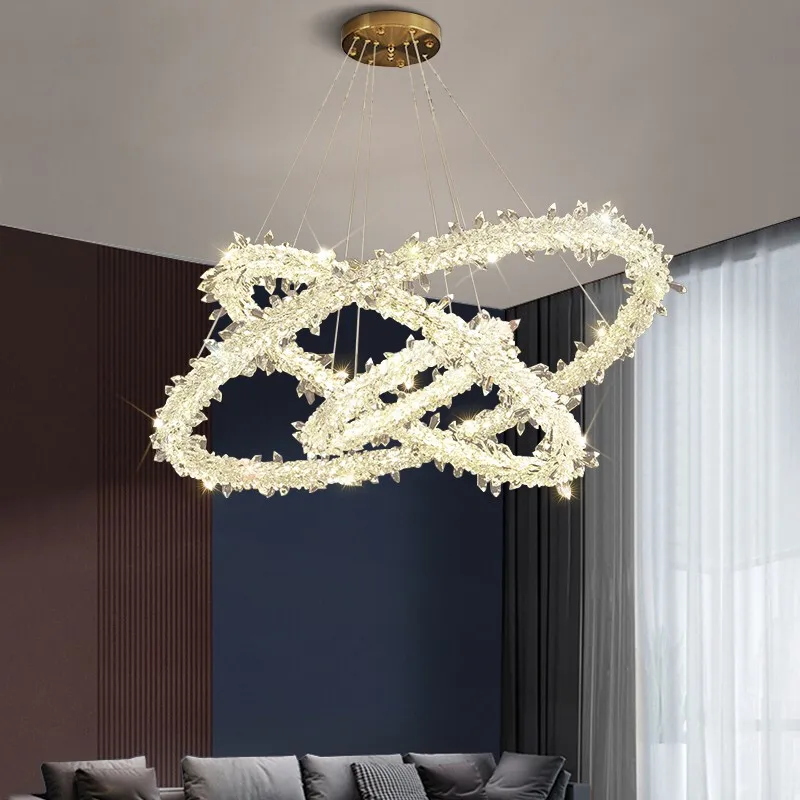 

Nordic Led Ceiling Lights For Dining Room Living room Creative Crystal Lamp Hanglamp Loft lampara