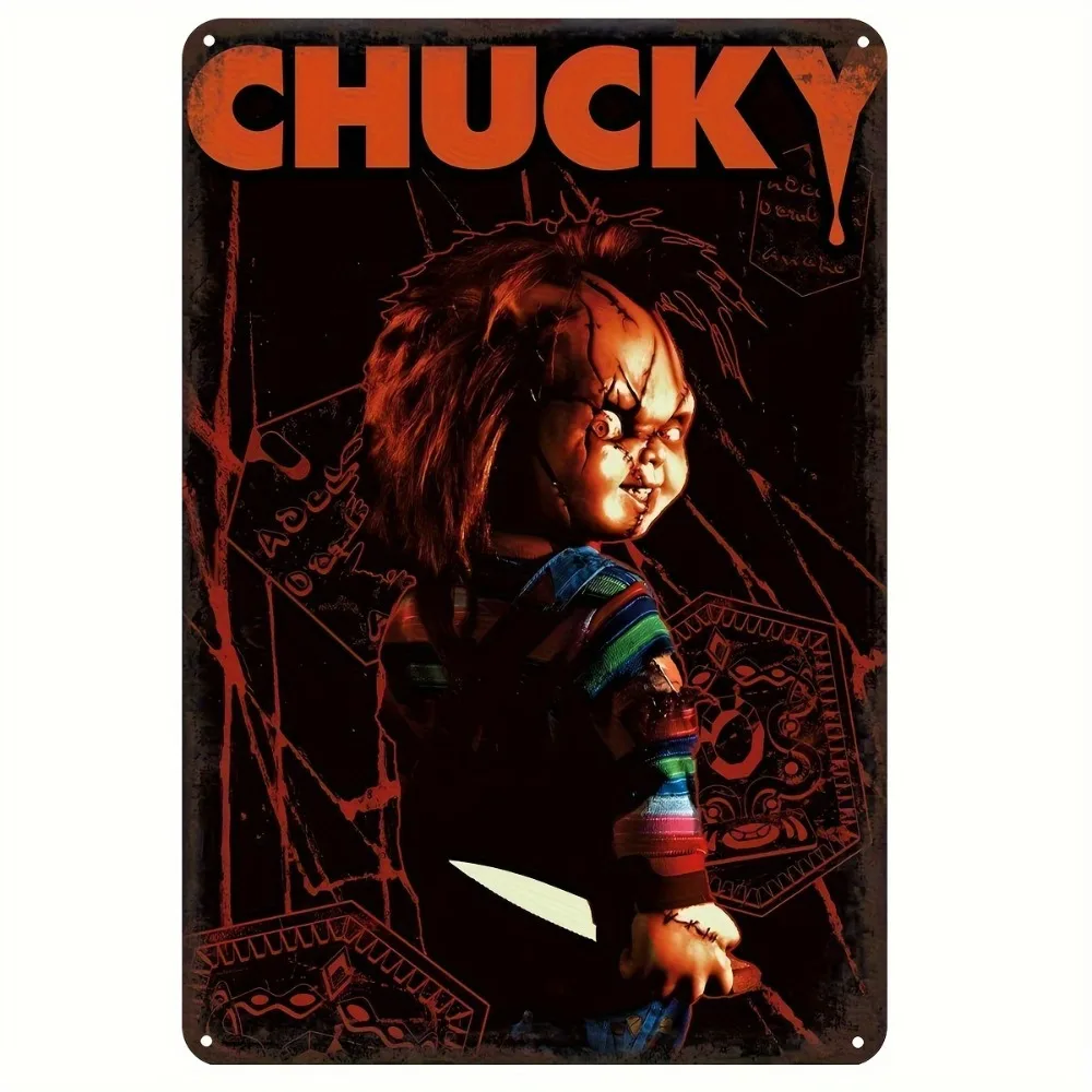 

Vintage Chucky Horror Movie Vintage Metal Sign for Home, Kitchen, Bar 12x8inch 20x30cm 16x12inch 40x30cm