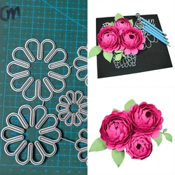 flower Metal Cutting Dies Decoration Scrapbook Paper Craft Knife Mould Blade Punch Embossing Stencils Template