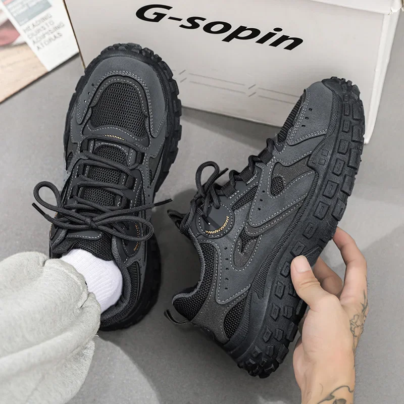 

Sneakers Man Sport Shoes Boys Breathable Tyre Sole Running Sneakers Man Fashion Clunky Sneakers Man Soft Casual Shoes