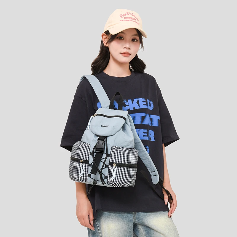 

Новая повседневная женская нейлоновая легкая сумка через плечо, рюкзак, сумка mochila рюкзак школьный ita bag 백팩 сумка