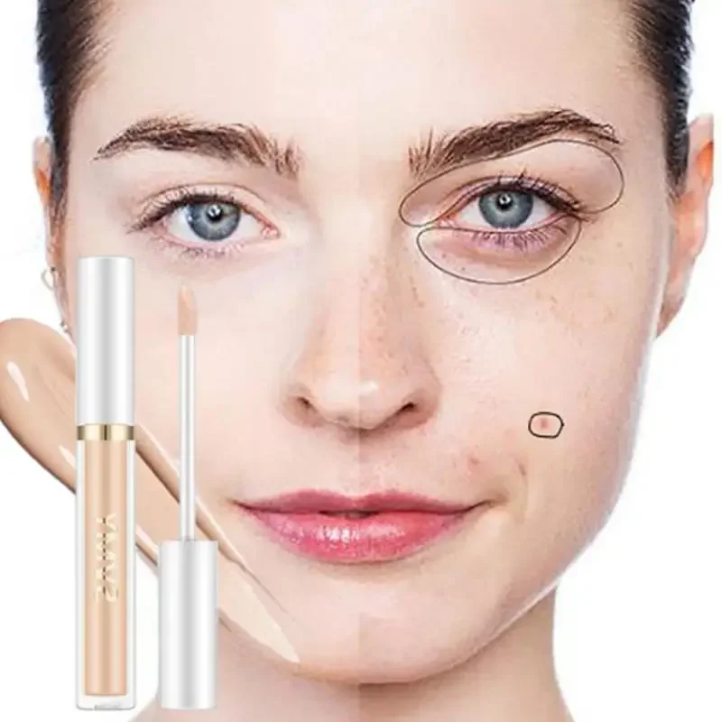 Vloeibare Concealer Hoge Dekkende Hydraterende Olie Controle Foundation Onzichtbare Poriën Donkere Kringen Sproet Gezicht Contour Facemakeup