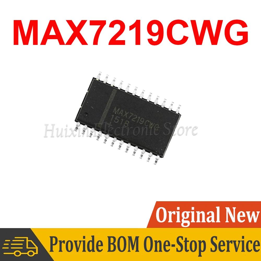 

5pcs MAX7219 MAX7219CWG MAX7219EWG 7219 SOP24 SMD In Stock NEW original IC
