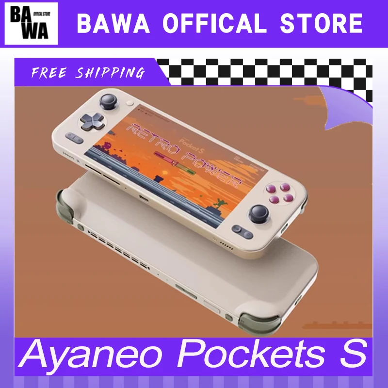 Ayaneo Pockets S Handheld Game Console G3x Gen2 High Refresh Rate Hall Rocker Game Console Long Battery Life Custom Gamer Gift