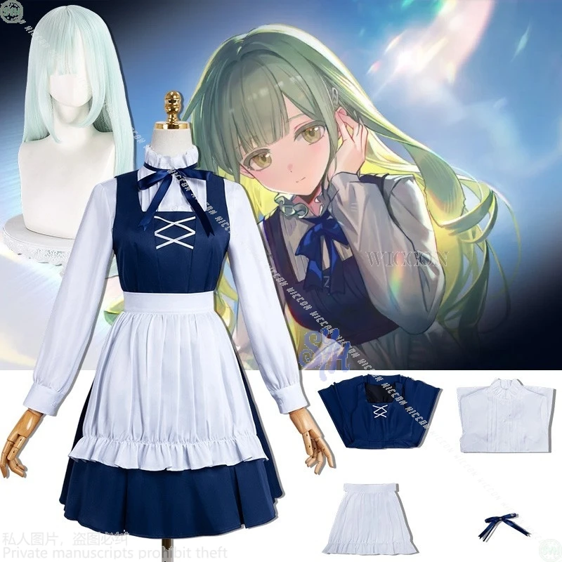 

Wakaba Mutsumi Cosplay Costume Arknights Crossover BanG Dream! Ave Mujica Kawaii Maid Dress Jirai Kei Girls Halloween Party