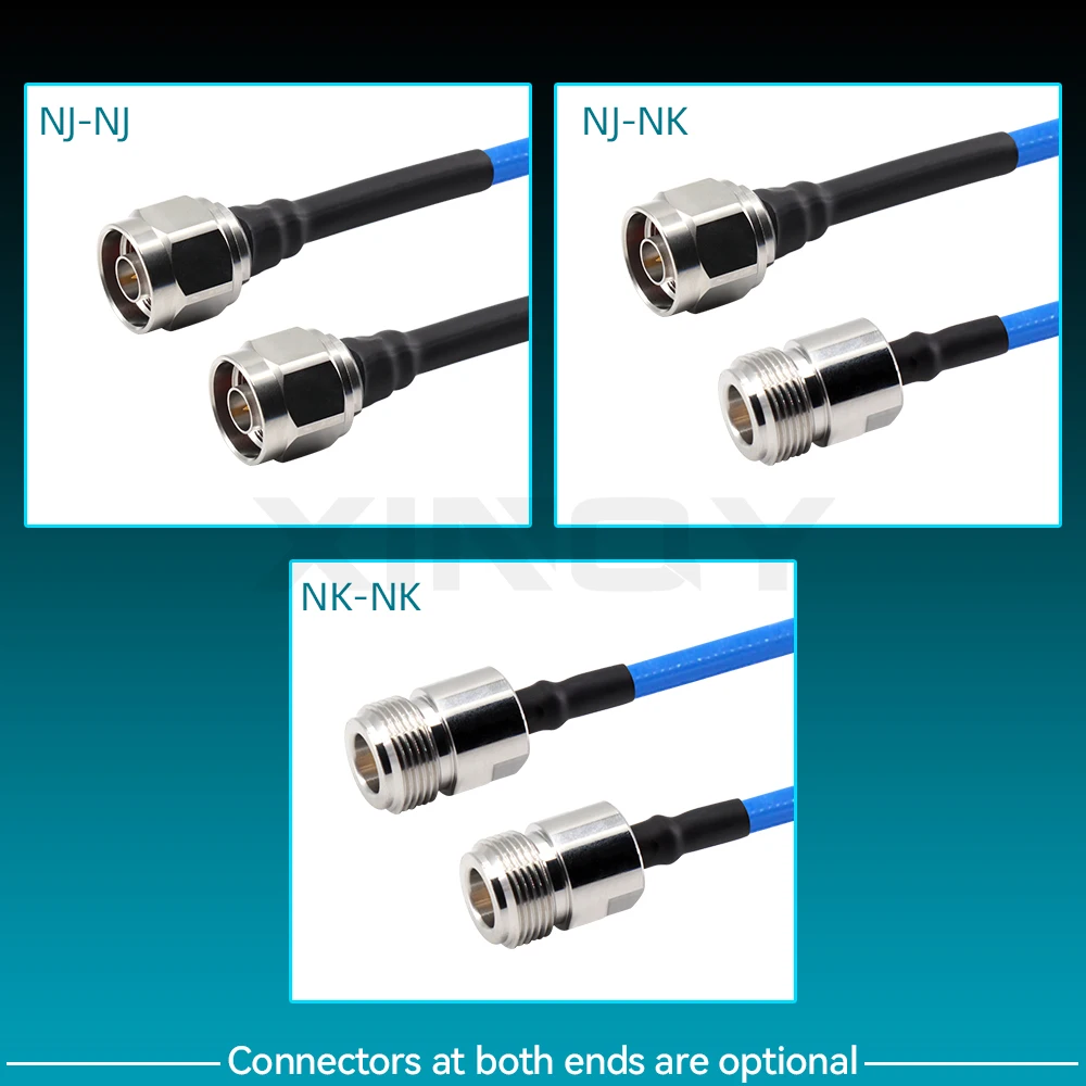 XINQY CT06 RF Cable Assembly, N-Type Male to Female, Ultra-Flexible Phase Stable Cable for WiFi Testing, DC-6GHz