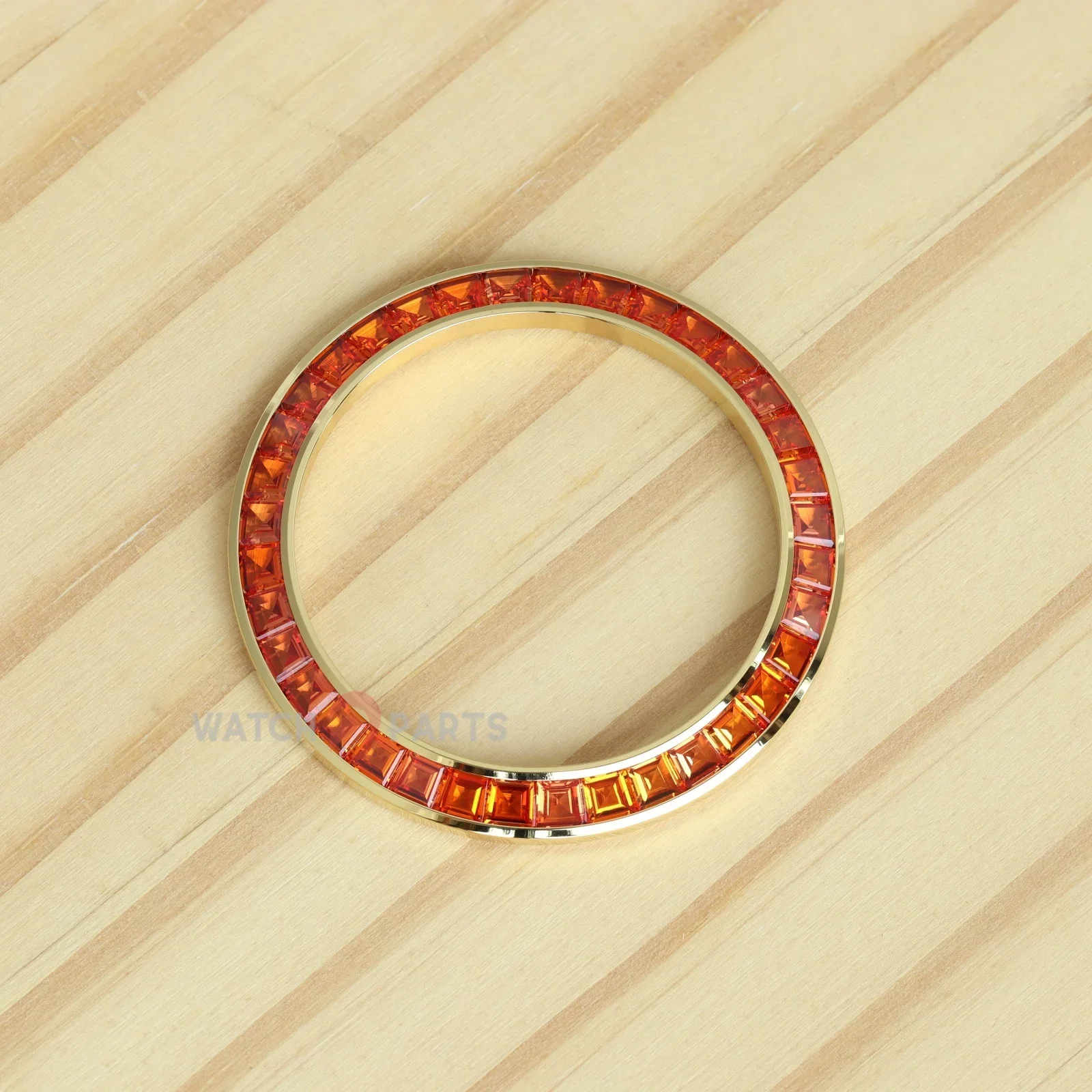 Orange Gemstone Watch Bezel for Rolex Daytona 40mm Watch