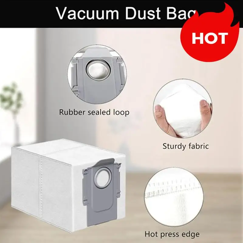 A01V-For Roborock Saros 10/G30/S9 Maxv Ultra/S90ver/A1460RR أجزاء المكنسة الكهربائية فرشاة فلتر Hepa ممسحة القماش كيس لجميع الغبار أجزاء