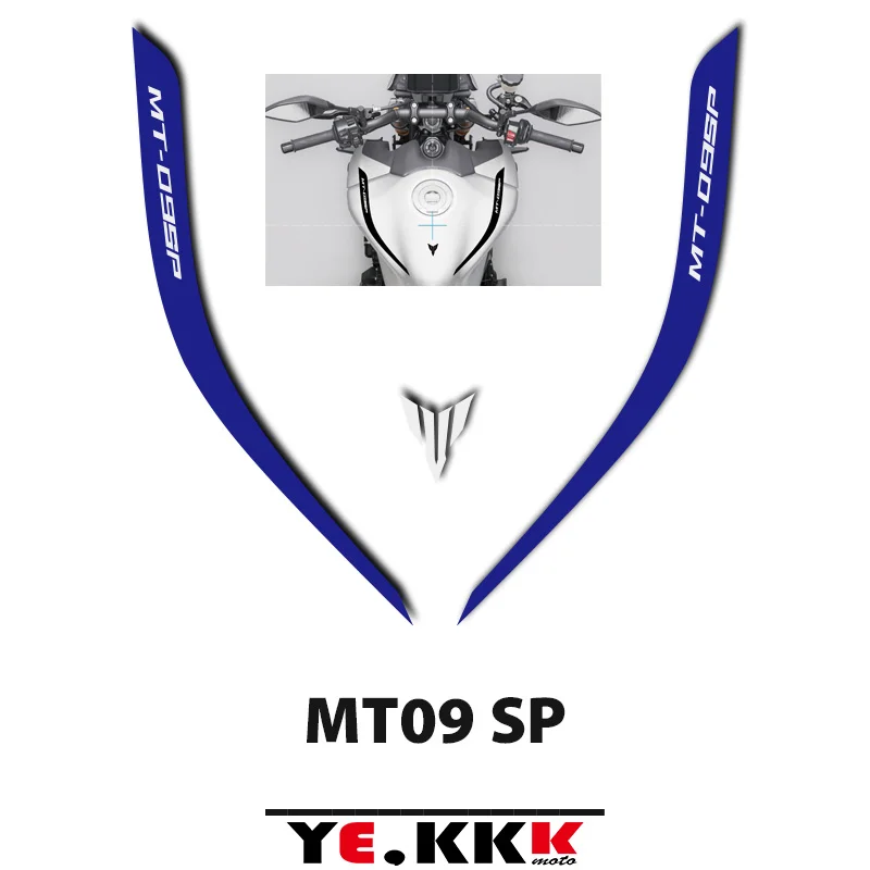 Per Yamaha MT09SP MT-09 SP adesivi moto in vinile riflettente decalcomanie serbatoio Logo