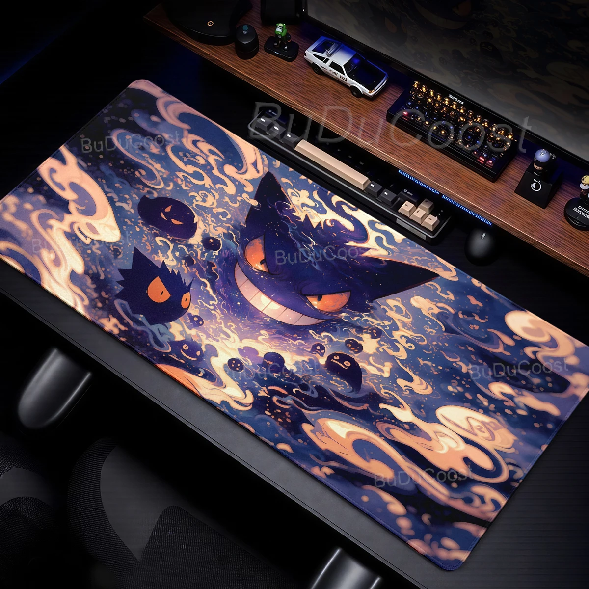Mouse Pads G-gengar Gaming PC Mousepad Gamer Keyboard Desk Mat Office Extended Pad Pc Accessories Pokemon Mousemat Laptop Carpet