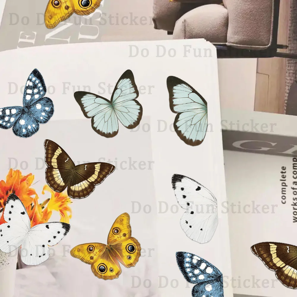 5 قطعة/الحزمة الرجعية الجميلة فراشة المغناطيسي المرجعية العملي رائعة الإبداعية كتاب تصنيف العلامات ملصق مغناطيسي