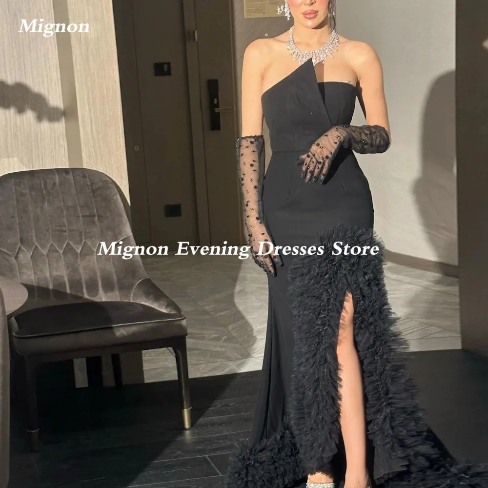 

Mignon Satin Mermaid Prom Gown Off-the-shoulder Neckline Populer Evening Formal Elegant Summer Party Dress for Women 2023