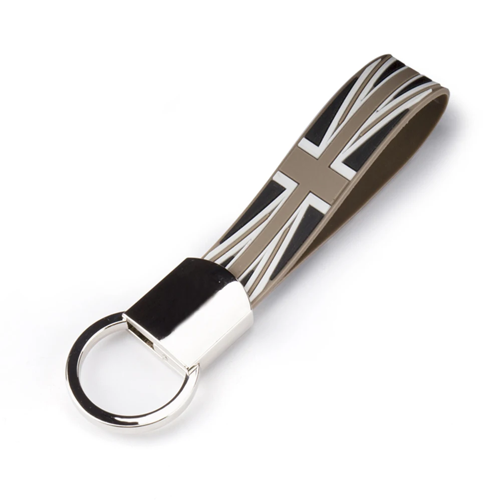 Union Jack Car Fob Key Ring Pendant Keychain Holder Accessories For Mini Cooper JCW One F54 F55 F56 F60 R55 R56 R60 Countryman