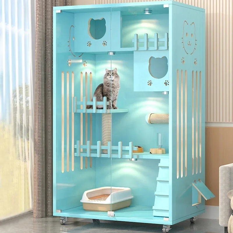 

Customizable Accept Customization Modern Indoor Dog Cat Furniture House Handmade Carriers Small Animal Cabinet Houses Pet Cages