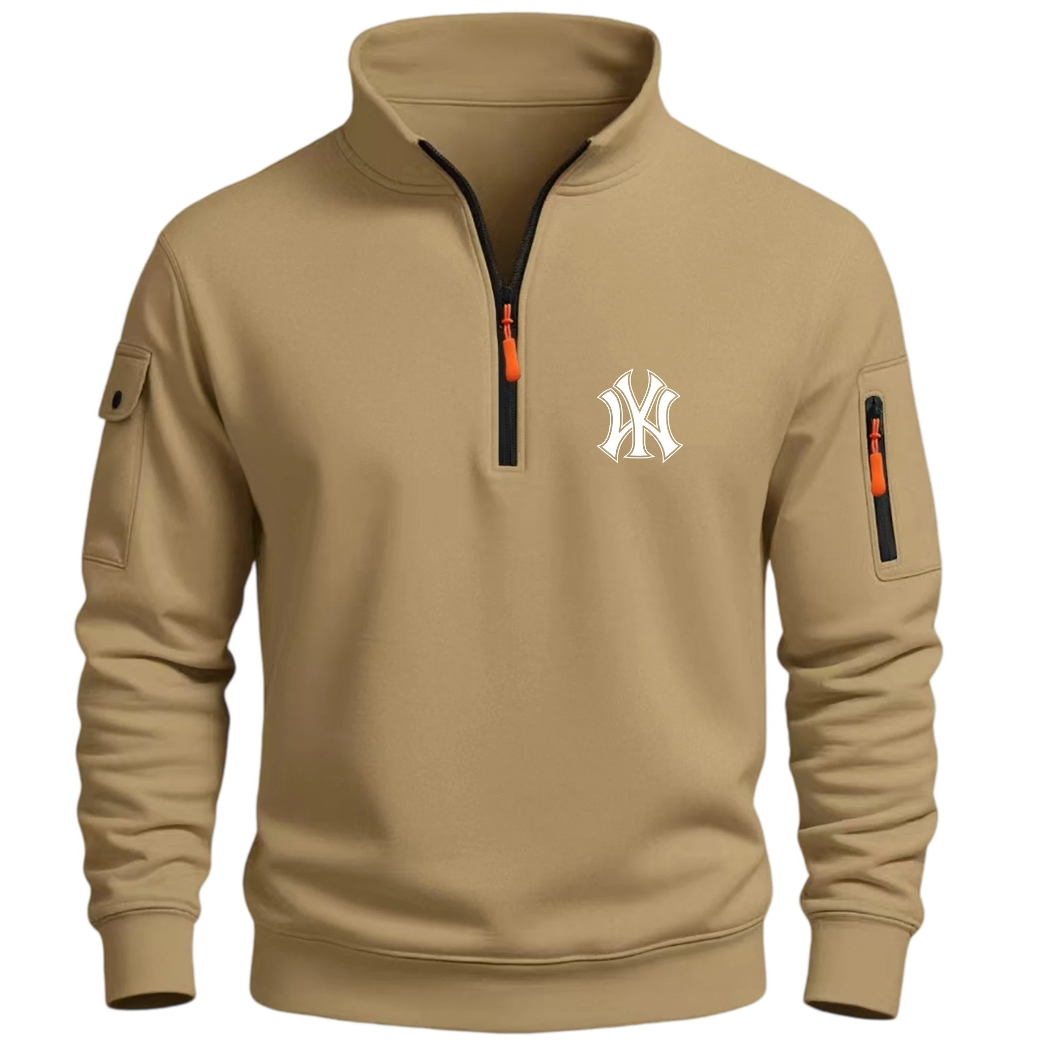 Men's Sweatshirts Solid Color  - đánh giá và giá Streetwear Zipper