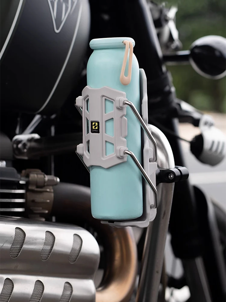 AliExpress NONE SMNU Motorcycle Cup Holder Support Quick Release Adjustable Water Bottle Holder Handlebar Cage Universal for MTB Road ATV Bikes