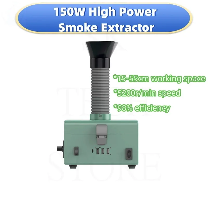 Solder Fume Extractor 150W Smoke Absorber Welding Fume Extractor For Laser Cutting 3D Printer DTF Printer Oven Surgical Salon