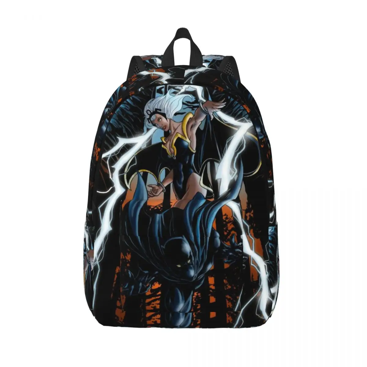 

Custom Storm And Black Panther Canvas Backpack Women Men Casual Bookbag for School College Bags