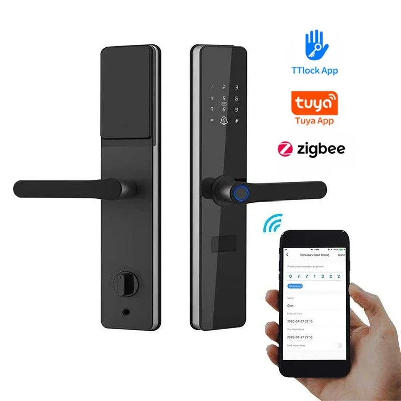 

Tuya Wifi Smart Locks Fingerprint Intelligent Digital Door Lock Smart Home TTlock Smart Lock