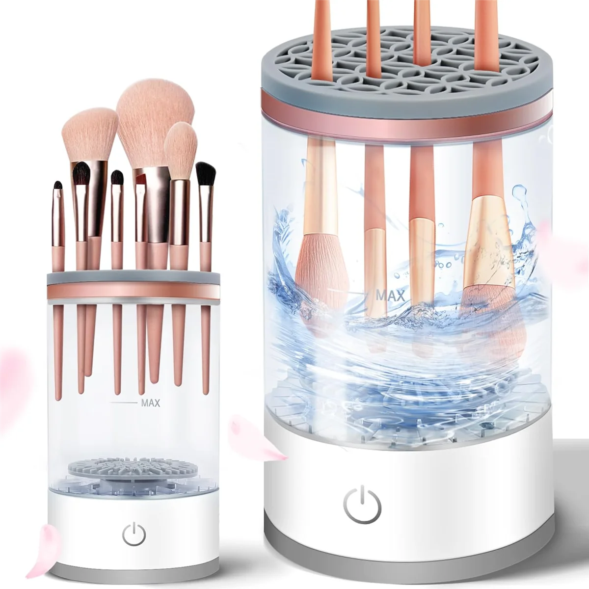 Makeup Brush Cleaner, Auto-Rotating Cozy Brush Cleaner for Deep Cleaning, No Need to Install, One-Click Operation