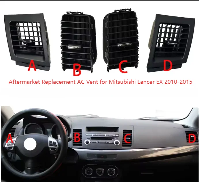 

Liuquan автомобильный кондиционер, вентиляционное отверстие для Mitsubishi Lancer EX 2010 2011 2012 2013 2014 2015, приборная панель, вентиляционные отверстия для кондиционера