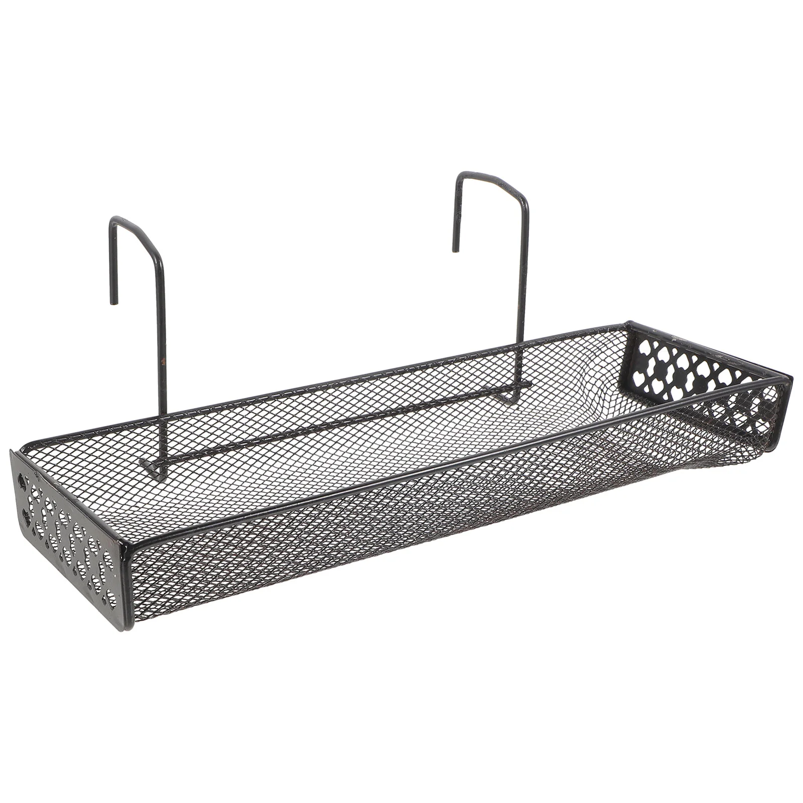 

Balcony Rack (black) Flower Pot Holder Patio Railing Shelf Hanging Flowerpot Fence