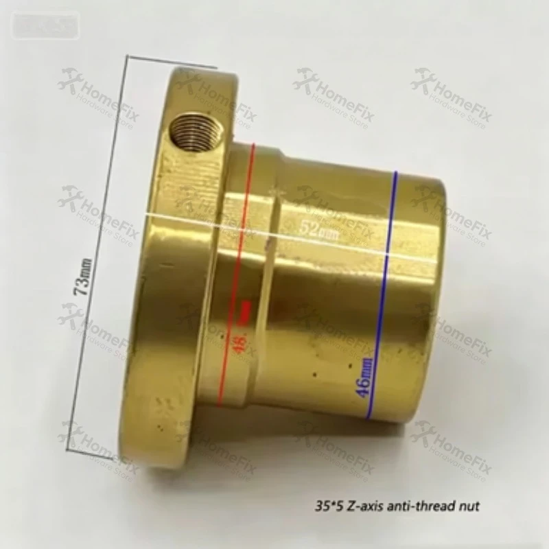 X/Y/Z Axis Screw Bronze Nut Copper Sleeve Nut 325 355mm Left Right Hand Thread CNC Milling Machine Spare Parts