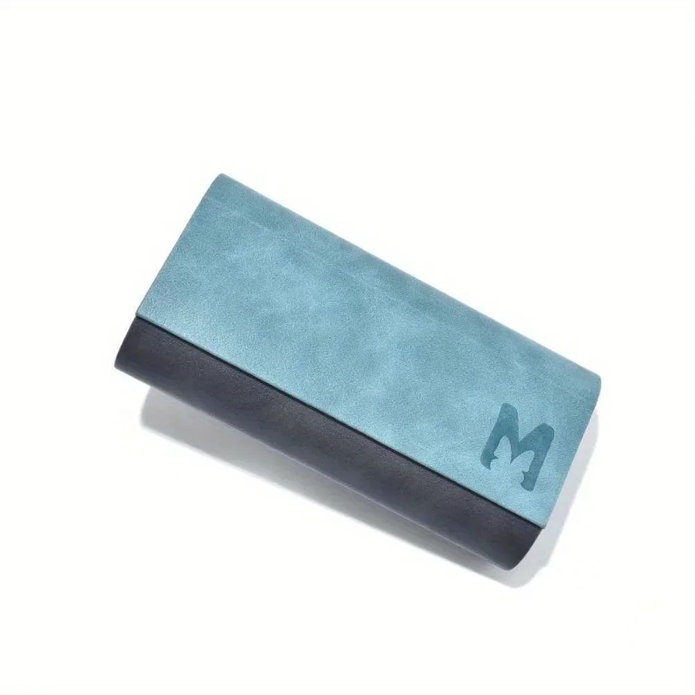1 fashionable double-layer glasses case - portable and durable frame, scratch resistant blue or orange storage box image 6