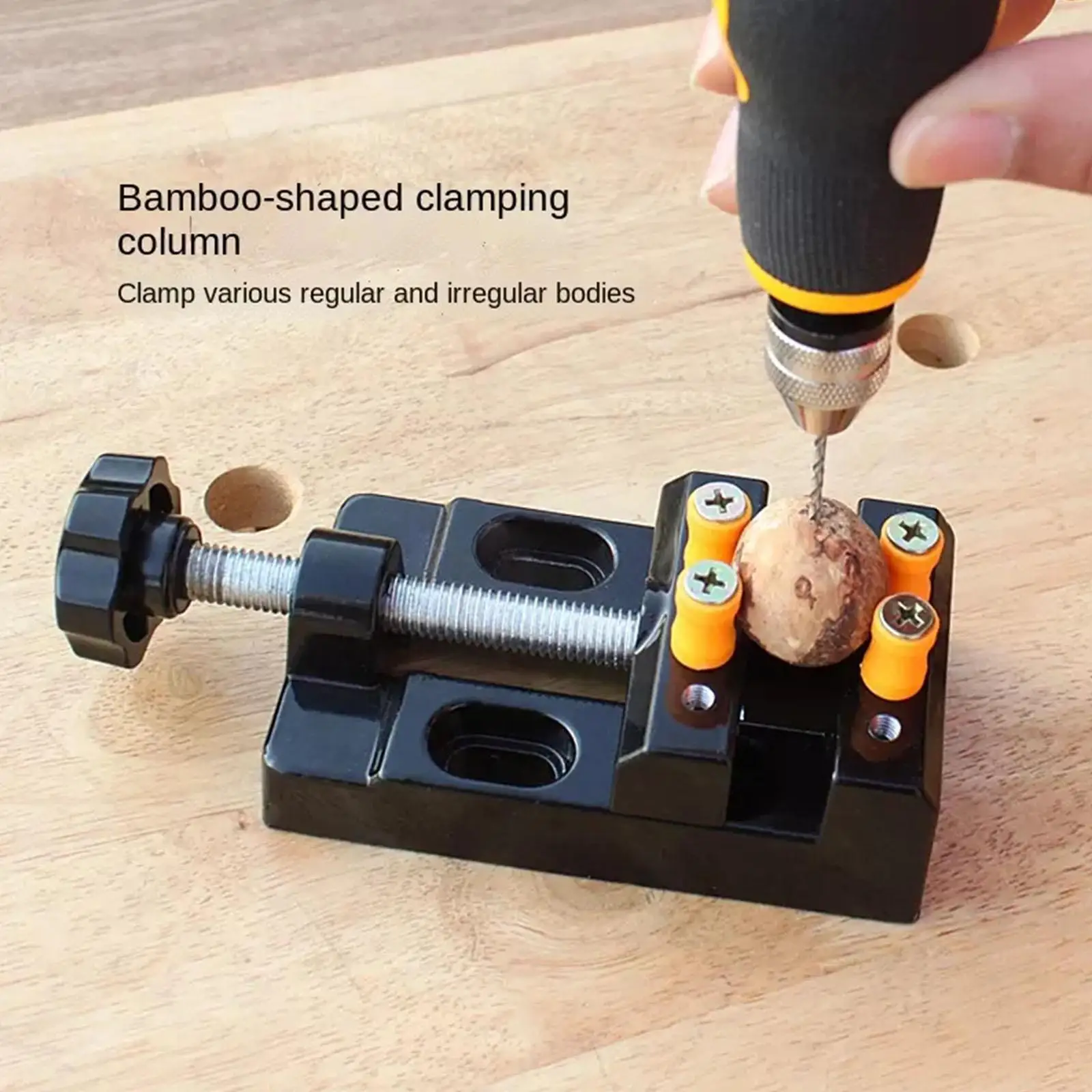 DIY Sculpture Craft Carving Tool Universal Jaw Bench Mini Drill Clamp Fixing Vise Parts Watch Jewelry Small Table Press M3P1