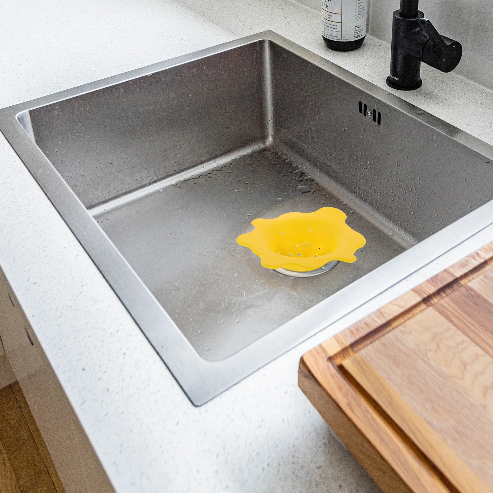 

6Pcs Silicone Kitchen Sink Drain Filter Nets Plastic Floor Drain Strainers Anti-Clog Hair Food Particle Catcher for Bathroom