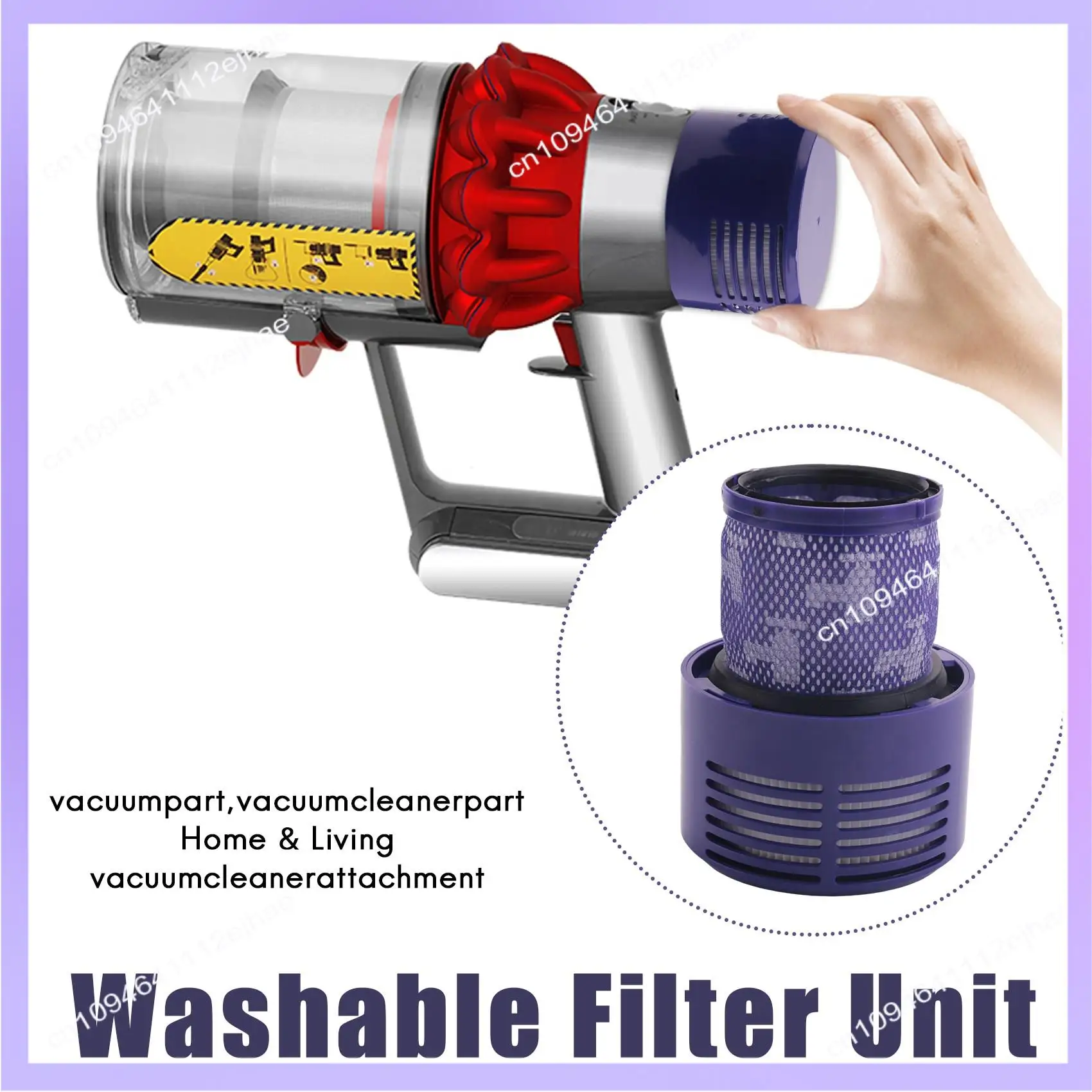 N83R Washable Filter Unit For Dyson V10 SV12 Cyclone Animal Absolute Total Clean Vacuum Cleaner (Pack Of 2)