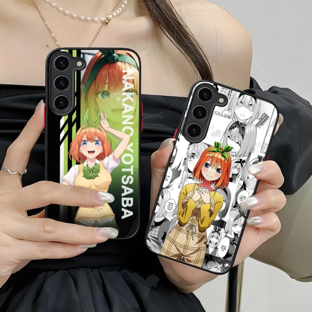 Anime Nakano Yotsuba Phone Case for Samsung Galaxy S26 S25 S24 S23 S22 S21 Plus FE Ultra Skin Feel Shockproof Cover