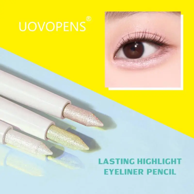 

Highlighter Pen 3 Colors Eyeshadow Liner Pen Peach Gold White Glitter Pen Face Brighten Silkworm Pencil Beauty Cosmetics