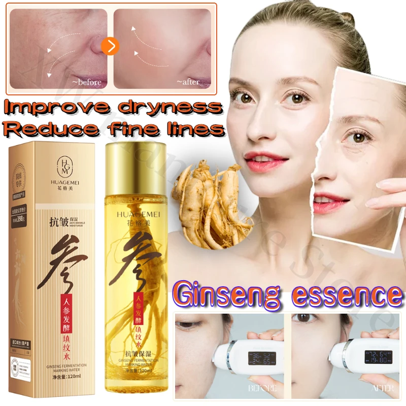 

Ginseng Anti-wrinkle Toner Improves Dryness Hydrates Moisturizes and Dilutes Fine Lines Moisturizing and Nourishing Essence