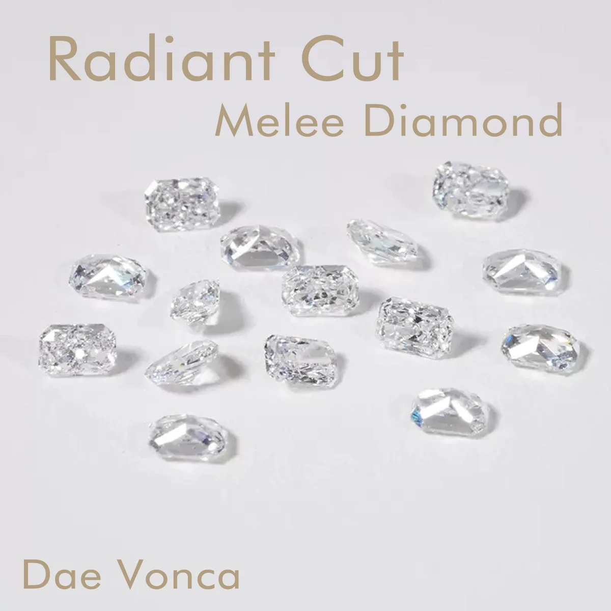 

0.1ct 0.15ct 0.2ct Radiant Melee Diamond Various Size Radiant Cut HPHT Diamonds DEF VS/VVS Lab Grown Small Diamond for Wholesale