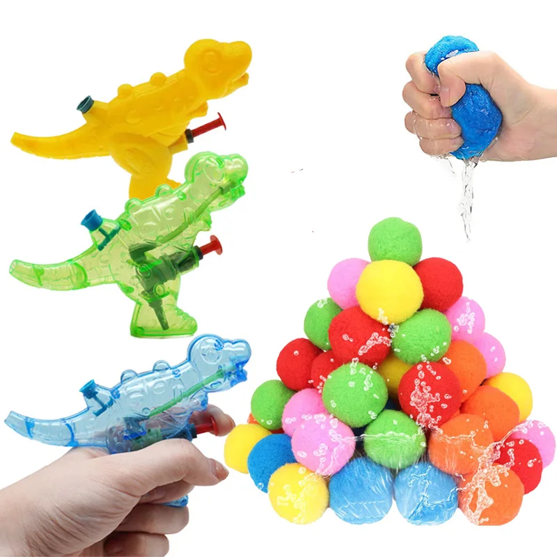 Bambini estate pistola ad acqua giocattoli sfera d'acqua Soft sport all'aria aperta squadra interattiva spiaggia piscina attività puntelli riutilizzare TMZ