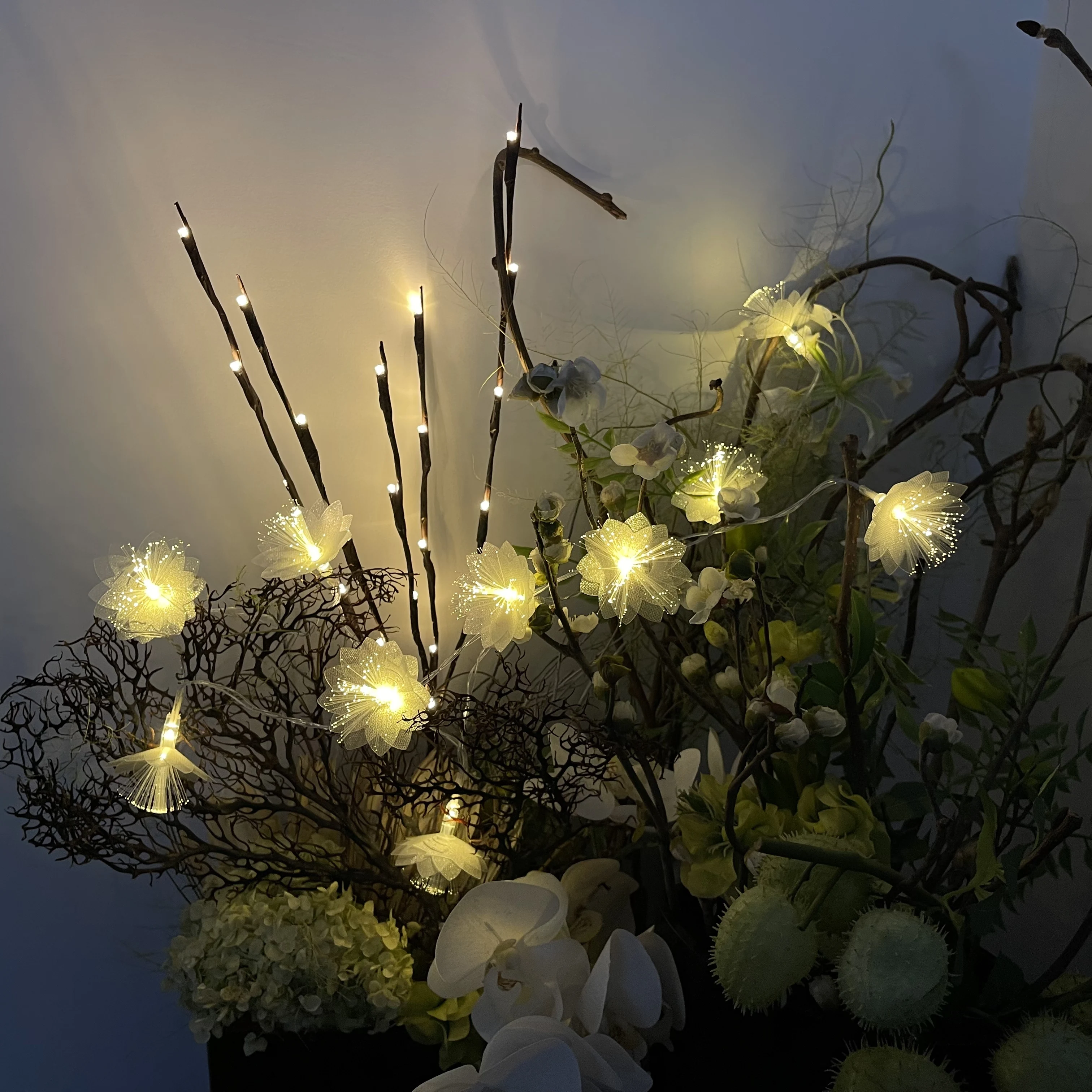 New LED fiber optic flower Valentine's Day romantic atmosphere decoration flash flower light