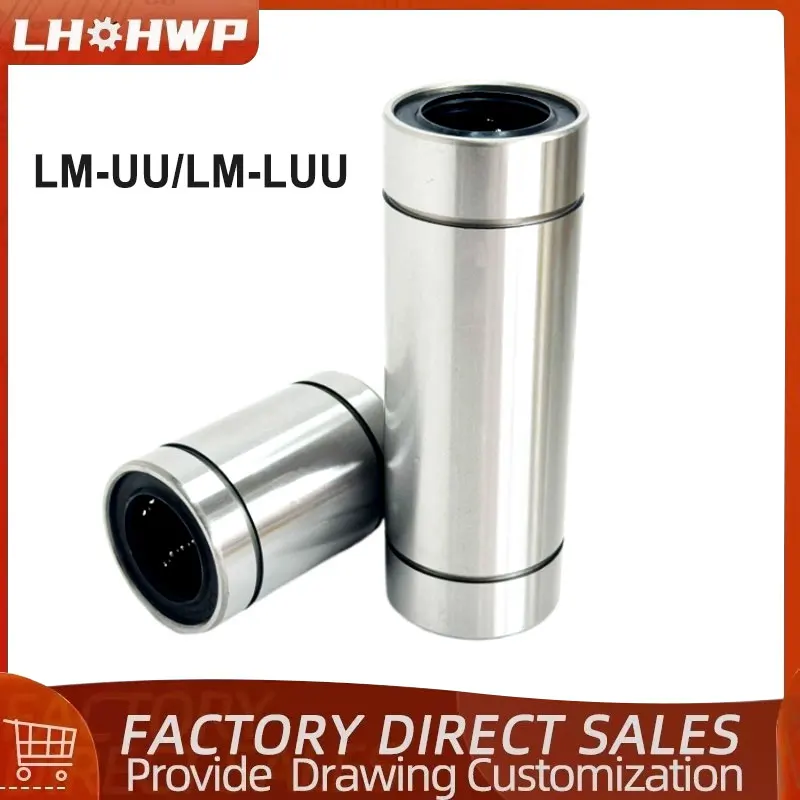 1pc Linear Bearings LM6/8/10/12/13/16/20/25/30/35/40/50/60UU Linear Ball Bearing CNC Shaft Parts For CNC 3D Printer