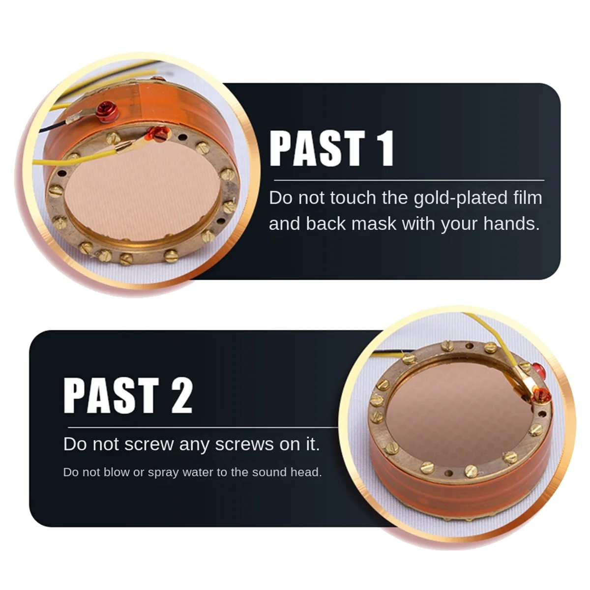 A49T -12 34mm Large Diaphragm Microphone Core Recording Condenser Mic Capsule for Specialization Recording