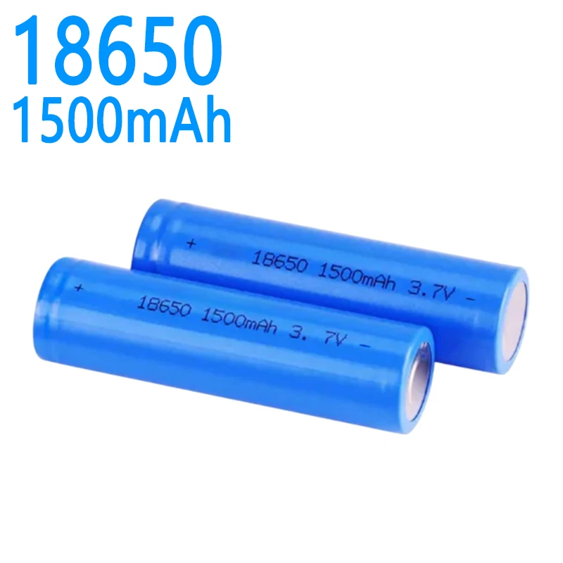 

18650 Rechargeable Lithium Battery 18650 3.7V 1500mAh Suitable for Flashlight,Toys and Tools Lithium Battery