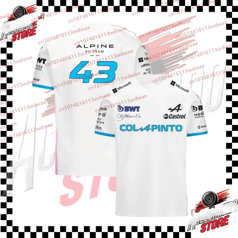

2025 New Arrival Formula1 75th Anniversary Limited Edition T-Shirt CAMISETA FRANCO COLAPINTO 2025 ALPINE F1 TEAM Short Sleeve